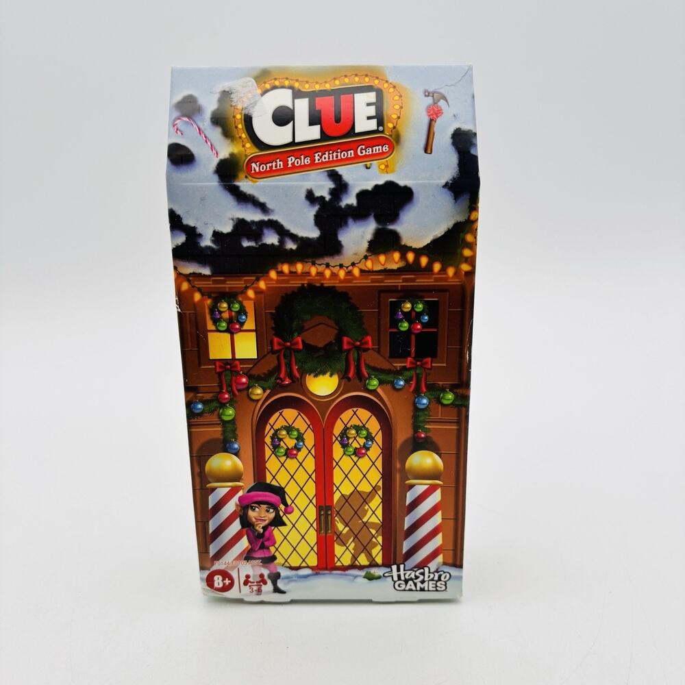 New Hasbro Games Clue North Pole Edition Game - New Sealed in the Box